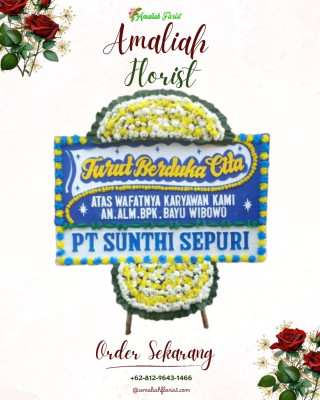 Papan Bunga Duka di Naman Teran